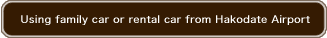 Using family car or rental car from Hakodate Airport